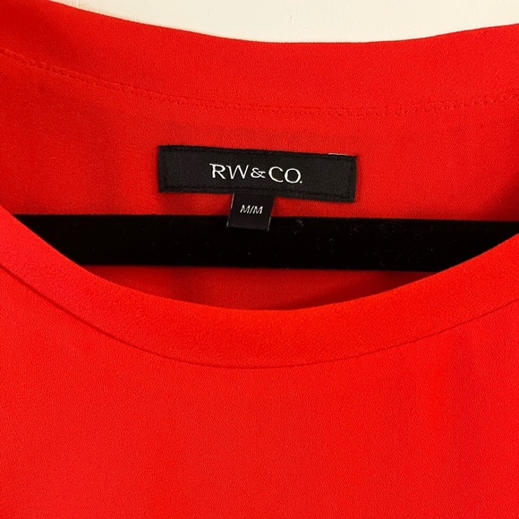 RW&CO Red Blouse - Picture 2 of 3